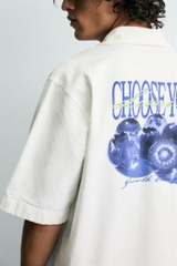 SMC2607 - Z.RA WASHED PRINTED SHIRT