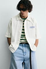 SMC2607 - Z.RA WASHED PRINTED SHIRT
