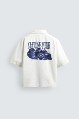 SMC2607 - Z.RA WASHED PRINTED SHIRT