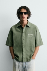 SMC2608 - Z.RA WASHED PRINTED SHIRT