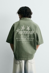 SMC2608 - Z.RA WASHED PRINTED SHIRT