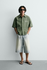 SMC2608 - Z.RA WASHED PRINTED SHIRT