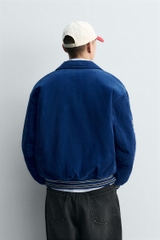 AK2658 - Z.RA CORDUROY EMBROIDERED PATCH JACKET