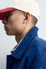 AK2658 - Z.RA CORDUROY EMBROIDERED PATCH JACKET