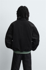 AK2659 - Z.RA CORDUROY EMBROIDERED PATCH JACKET