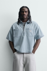 AP2608 - Z.RA WASHED STRIPED BOXY FIT POLO