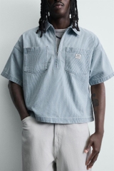 AP2608 - Z.RA WASHED STRIPED BOXY FIT POLO