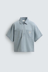 AP2608 - Z.RA WASHED STRIPED BOXY FIT POLO