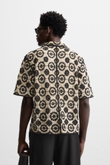 SMC2535 - Z.RA CROCHET TEXTURED SHIRT