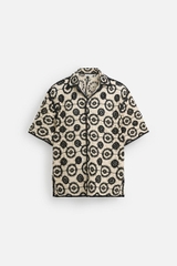 SMC2535 - Z.RA CROCHET TEXTURED SHIRT