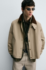 AK2608 - Z.RA CONTRAST COLLAR TECHNICAL JACKET