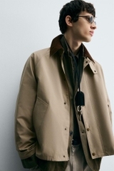 AK2608 - Z.RA CONTRAST COLLAR TECHNICAL JACKET