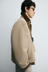 AK2608 - Z.RA CONTRAST COLLAR TECHNICAL JACKET