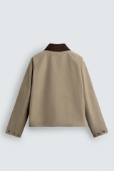 AK2608 - Z.RA CONTRAST COLLAR TECHNICAL JACKET