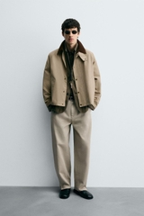 AK2608 - Z.RA CONTRAST COLLAR TECHNICAL JACKET