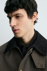 AK2609 - Z.RA CONTRAST COLLAR TECHNICAL JACKET