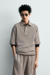 AP2605 - Z.RA EMBOSSED RELAXED FIT POLO SHIRT