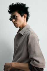 AP2605 - Z.RA EMBOSSED RELAXED FIT POLO SHIRT