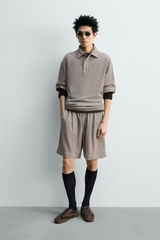 AP2605 - Z.RA EMBOSSED RELAXED FIT POLO SHIRT