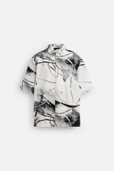 SMC2512 - Z.RA ABSTRACT PRINT SHIRT