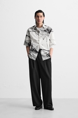 SMC2512 - Z.RA ABSTRACT PRINT SHIRT