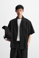 SMC2507 - Z.RA OVERSIZE FIT TEXTURED SHIRT