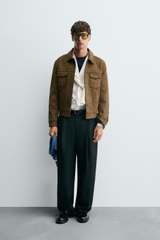 AK2628 - Z.RA FAUX SUEDE REGULAR FIT JACKET