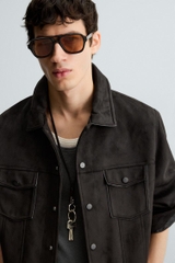 AK2627 - Z.RA FAUX SUEDE REGULAR FIT JACKET