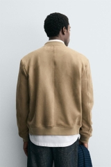 AK2653 - Z.RA FAUX SUEDE BOMBER JACKET