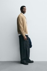 AK2653 - Z.RA FAUX SUEDE BOMBER JACKET