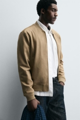 AK2653 - Z.RA FAUX SUEDE BOMBER JACKET