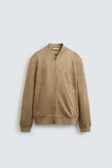 AK2653 - Z.RA FAUX SUEDE BOMBER JACKET