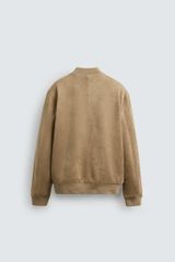 AK2653 - Z.RA FAUX SUEDE BOMBER JACKET