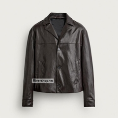 AK2704 - Z.RA CROPPED FAUX LEATHER JACKET