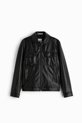 AK2415 - Z.RA FAUX LEATHER JACKE