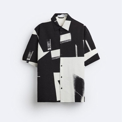 SMC2510 - Z.RA ABSTRACT PRINT SHIRT