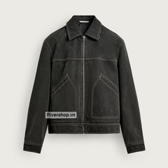 AK2720 - Z.RA WASHED-EFFECT TOPSTITCHED JACKET