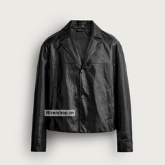 AK2703 - Z.RA CROPPED FAUX LEATHER JACKET