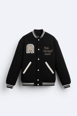 AK2514 - Z.RA CONTRASTING PATCHES BOMBER JACKET