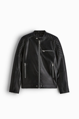 AK2416 - Z.RA FAUX LEATHER BIKER JACKET