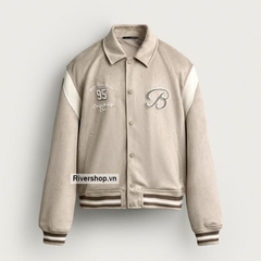AK2715 - Z.RA FAUX SUEDE PATCH BOMBER JACKET