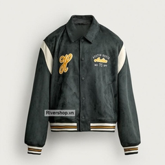 AK2716 - Z.RA FAUX SUEDE PATCH BOMBER JACKET