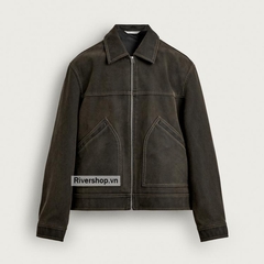 AK2721 - Z.RA WASHED-EFFECT TOPSTITCHED JACKET