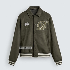 AK2710 - Z.RA FAUX SUEDE PATCH BOMBER JACKET