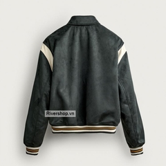 AK2716 - Z.RA FAUX SUEDE PATCH BOMBER JACKET