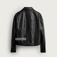 AK2703 - Z.RA CROPPED FAUX LEATHER JACKET