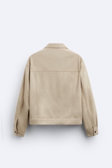 AK2414 - Z.RA BOXY FIT FAUX SUEDE JACKET