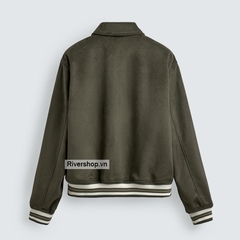 AK2710 - Z.RA FAUX SUEDE PATCH BOMBER JACKET