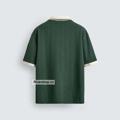 AP2602 - Z.RA EMBROIDERED VERTICAL JACQUARD POLO