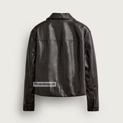 AK2704 - Z.RA CROPPED FAUX LEATHER JACKET